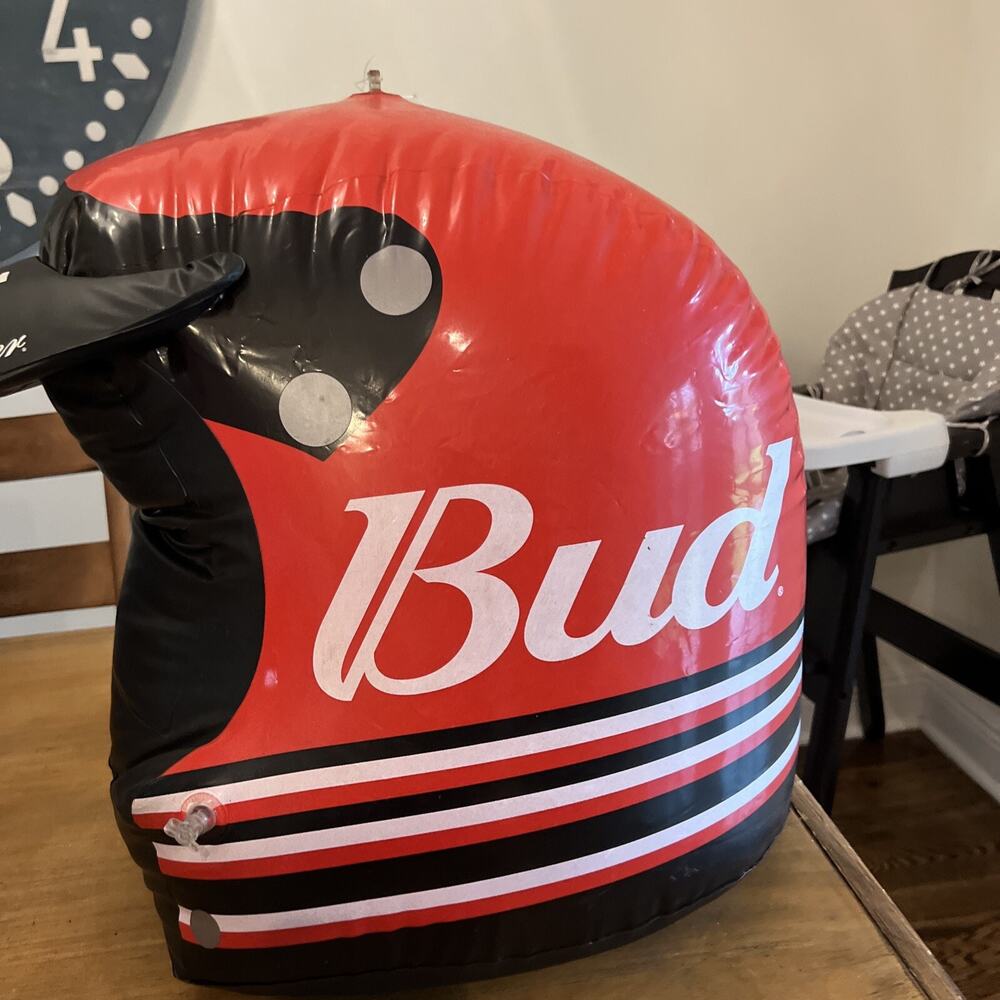 2001 Dale Earnhardt Jr Budweiser Bud Beer Party Inflatable Nascar Helmet Dale